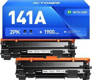 Ennovor 141A Toner Cartridge Replacement 2-Pack Black W1410A HP141A Compatible for HP Laserjet MFP M139w M140w M110w Series M139 M110 M140 Printer 141A High-Capacity Monochrome Ink