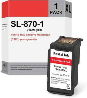 Ennovor SL-870-1 XXL Red Ink Cartridge for Sendpro Mailstation Ink High Capacity Compatible with Pitney Bowes SL-870-1 Red Ink Cartridges PB New SendPro Mailstation (CSD1) Postage Meter(1 Pack,16ML)