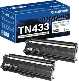 Ennovor TN433BK TN433 High Yield Black Toner Cartridge Replacement for Brother TN-433 TN-433BK MFC-L8900Cdw HL-L8360Cdw HL-L8260Cdw Printer, TN4332PK