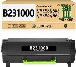 Ennovor B231000 Toner Cartridges 1 Pack (with Chip) Compatible with Lexmark B231000 Toner Cartridges for Lexmark B2338, B2442, B2546, B2650, MB2338, MB2442, MB2546, MB2650 Laser Printer