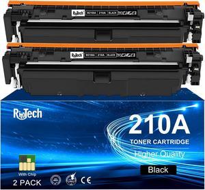 Ennovor 210A Black Toner Cartridges - for HP 210A 210X W2100A for HP Color Pro MFP 4301fdw 4301fdn Pro 4201dw 4201dn Printer Ink,2 Pack (with Chip)