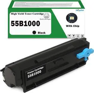Ennovor 55B1000 Black Toner Cartridge with Chip Compatible Lexmark 55B1000 Toner Use for Lexmark MS331 MS431 MX331 MX431 MX432 MS331dn MS431dn MS431dw MX331adn MX431adn MX431adw MX432adwe Printer Ink