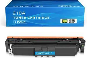 Ennovor 210A Cyan Replacement for HP 210A 210X Toner Cartridges Compatible with HP Color Laserjet Pro MFP 4301fdw 4301fdn 4301dw 4301 4201dw 4201dn 4201 Series W2101A W2101X with-Chip Toner Cyan