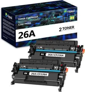 Ennovor 26A Toner Cartridge 2-Pack Compatible 26A CF226A Black Toner Cartridge Raplacement for HP 26A CF226A use with M402n MFP M426fdw M402dn M402 M402dw M402dne M426fdn M426 M426dw Printer