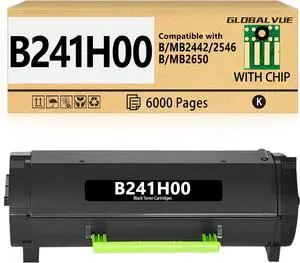 Ennovor B241H00 Toner Cartridges 1 Pack (with Chip) Compatible with Lexmark B241H00 Toner Cartridges for B2442, B2546, B2650, MB2442, MB2546, MB2650 Laser Printer [6,000 Pages]
