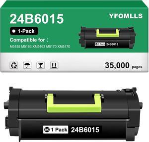 Ennovor Replacement 24B6015 Toner Cartridge Compatible for Lexmark M5155 M5163 XM5163 M5170 XM5170(1 Pack,35,000 Pages)