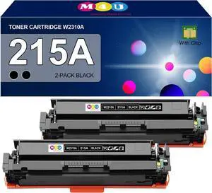 Ennovor 215A Toner Cartridges Black(with Chip) Compatible with 215A Toner Cartridges W2310A for Color Pro MFP M182nw M183fw M182 M183 M155 Printers (2 Pack, Black)