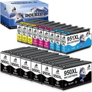 Ennovor 950 951XL Ink Cartridges Compatible for HP 950XL 951XL use with HP OfficeJet Pro 251dw 276dw 8100 8600 8610 8620 8615 8625 8630 Series (6 Black, 3 Cyan, 3 Magenta, 3 Yellow, 15 Pack)
