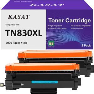 Ennovor TN830XL TN830 Toner Cartridges Replacement Compatible for Brother TN830XL TN830 Compatible with HL-L2460DW DCP-L2640DW HL-L2405W HL-L2400D HL-L2480DW Printer (2 Pack High Yield 6,000 Pages)