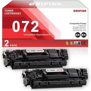 Ennovor 072 Black Toner Cartridge Compatible for 072 CRG072 CRG-072 Toner Cartridge 5647C001 for imageCLASS MF284dw MF287dw MF289dw LBP172dw LBP170 MF280 Series Laser Printer (1,400 Pages, 2 Black)