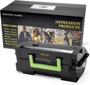 Ennovor High-Yield Toner Cartridge 58D1H00  15,000-Page Yield  Compatible with Lexmark MS821, MS822, MS823, MS824, MS825, MS826, MX721, MX722, MX725, MX822, MX824, MX826