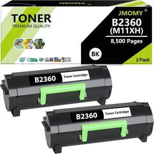 Ennovor B2360dn Toner Cartridge (M11XH 331-9805) Compatible for Dell B2360dn Toner Cartridge B3460dn B2360d B3465dn B3465dnf(8,500 Pages, 1 Pack) (B3460-2PK)