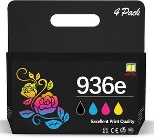 Ennovor High Capacity 936 936e 936xl 936 XL Compatible Ink Cartridge Combo Pack Replacement for HP Pro 9110b 9125e 9135e 9128e 9130b 9122e Wide Format 9730e Printer (with Chip, 4 Pack)