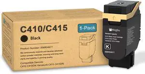 Ennovor C410/C415 Black Toner Cartridge - 1 Pack C410/C415 Ink Cartridge 006R04677 Toner Replacement for Xerox C410 C410DN VersaLink C415 C415DN Printer