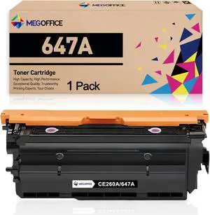 Ennovor Compatible Toner Cartridge Replacement for HP 647A Black Toner Cartridge CE260A for HP Color Laserjet Enterprise CM4540 CP4025 CP4525 Series (1 Pack)