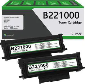 Ennovor B221000 Black Toner Cartridge 2-Pack B/MB2236 Replacement for Lexmark B221000 Toner Cartridge for B2236, MB2236 Series Printer [1,500 Pages/Pack]