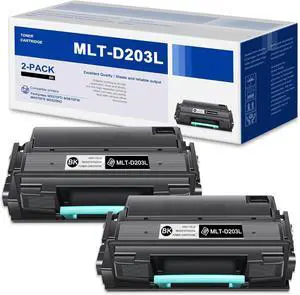 Ennovor MLT-D203L High Yield Toner Cartridge 2-Pack Replacement for Samsung D203L MLTD203L Toner for ProXpress M3320ND M3820DW M3370FD M3870FW Printer Toner (Black)