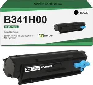 Ennovor B341H00 Toner Cartridges High Yield Compatible Lexmark B341H00 Toner (with Chip) Use for B3340 B3442 MB3442 Laser Printer, 3000 Pages
