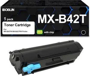 Ennovor MX-B42T Toner Cartridge with Chip (25B3430) Replacement with Sharp MX-B427W MX-B427PW Printer(1pack,Black)