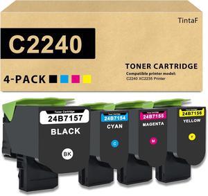 Ennovor C2240 Toner Cartridge Replacement for Lexmark C2240 Toner Remanufactured 24B7157 24B7154 24B7155 24B7156 Work with C2240 XC2235 Printer (4-Pack, Black/Cyan/Magenta/Yellow)