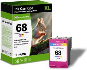 Ennovor High Yield 68 Tri-Color Ink Cartridges 7FP20TN 68 Ink Combo Pack Compatible for Envy 6152e 6155e 6552e 6555e 6558e Printer (1 Tri-Color)