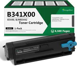 Ennovor B341X00 Black Extra High Yield Toner Cartridge (6,500 Pages) Compatible B/MB3442 Toner Replacement for Lexmark B341X00 Toner Cartridge with for MB3442adw, MB3442i, B3442dw Printer