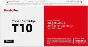Ennovor T10 Black Toner Cartridge 4566C001 T10 K Replacement for Canon T10 Toner Cartridge for Color imageCLASS X LBP1538C MF1538C C1533P C1538P C1538iF Printer Ink 1-Pack