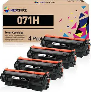 Ennovor Compatible Toner Cartridge Replacement for Canon 071 Black Toner Cartridge 071H High Capacity CRG071H for LBP122dw MF273dw MF275dw LBP122 LBP120 MF272dw MF270 (4 Black)