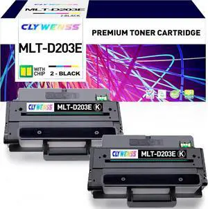 Ennovor Compatible Toner Cartridge Replacement for Samsung MLT-D203E MLTD203E for ProXpress M3320ND M3370FD M3820DW M3870FW M4020ND M4070FR Printer (Extra High Yield-10,000 Pages, 2-Black)