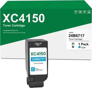 Ennovor XC4140 XC4150 Cyan Toner Cartridge High Yield Replacement for Lexmark 24B6717 Toner Cartridge for XC4140 XC4150 XC4143 XC4153 Printer Ink 1-Pack