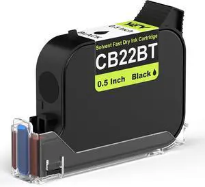 YEV Original 42ml Ink Cartridge for 12.7mm/0.5 Inch Handheld Inkjet Printer (Black) (Fast-Dry Cost-Effective)