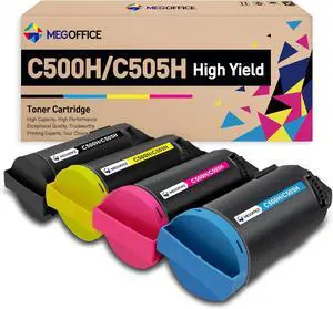 Ennovor Compatible 106R03869 106R03866 106R03867 106R03868 Toner Cartridge Replacement for Xerox VersaLink C500/C505 Extra High Yield Toner Cartridge for Xerox C500 C505 Printer (BCMY, 4 Pack)