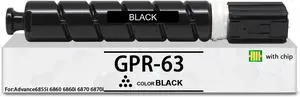 Ennovor GPR63 Toner Cartridge Black Compatible with Canon GPR-63 Toner Black ImageRUNNER Advance 6855i 6860 6860i 6870 6870i Printer(1Pack,4766C003AA, with Chip)