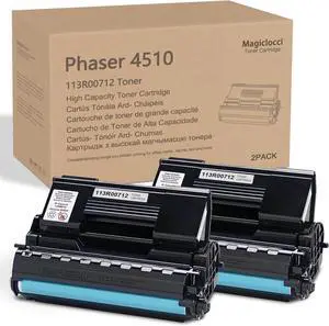 Ennovor Phaser 4510 High-Yield Toner Cartridge (2-Pack,Black) Compatible for Xerox 113R00712 Toner Replacement for Xerox Phaser 4510 4510B 4510DN 4510DT 4510DX 4510N Printer