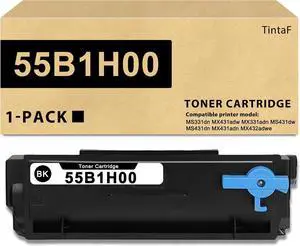 Ennovor 55B1H00 Toner Cartridge High Yield 15,000 Pages Compatible for Lexmark 55B1H00 MS331 MS431 MX331 MX431 MX432 Laser Printer Toner, 1-Pack 55B1H00 Black Toner Cartridge