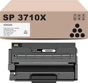 Ennovor SP 3710X Toner Cartridge Replacement for Ricoh 408284 SP 3710X 3710DN Print Cartridge (1-Pack, Black)