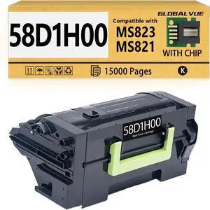 Ennovor 58D1H00 Toner Cartridges 1Park (with Chip) Compatible with Lexmark 58D1H00 Toner Cartridges for MS725 MS821 MS822 MS823 MS824 MS825 MS826 MX721 MX722 MX725 MX822 MX824 MX826 Printer