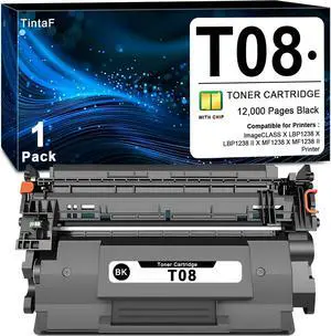 Ennovor T08 Toner Cartridge 3010C005AA Replacement for Canon T08 Black Toner Work with ImageCLASS X LBP1238 X LBP1238 II X MF1238 X MF1238 II Printer Toner (1-Pack, Black)