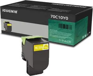 Ennovor 1 Pack 701Y 70C10Y0 Yellow Toner Cartridge Replacement for Lexmark 701Y 70C10Y0 Work with CS310n CS310dn CS410nCS410dn CS410dtn CS510de CS510dte| 701Y 70C10Y0