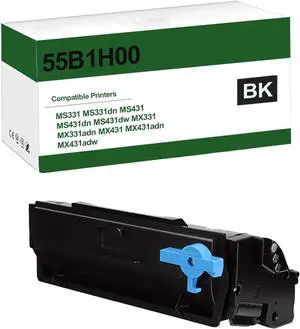 Ennovor 55B1H00 High Yield Toner Cartridge for MS331 MS431 Toner Cartridge Works for MS331 MS331dn MS431 MS431dn MS431dw MX331 MX331adn MX431 MX431adn MX431adw Printers (15,000 Pages)