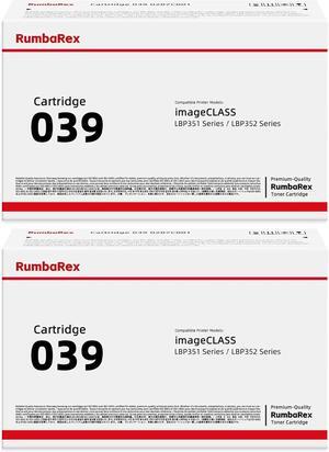 Ennovor CRG039 039 Toner Cartridge 2-Pack 0287C001 CRG-039 Replacement for Canon 039 Toner Cartridge for imageCLASS LBP351 LBP352 LBP352dn LBP351dn Printer Ink
