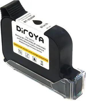Ennovor Handheld Printer BT-2580P Solvent Fast Dry Ink Cartridge Replacement for Bentsai BT-HH6105B2, BT-HH6105B3 and B10 Mini Portable Handheld Mobile Inkjet Printer Ink 45ml Nozzle Height 0.5 Inch