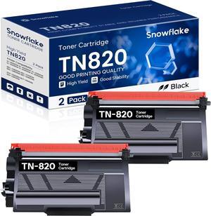 Ennovor TN820 TN-820 Toner Cartridge Compatible TN820 Black Toner Cartridge Replacement for Brother TN820 TN-820 MFC-L5850DW MFC-L5900DW HL-L6200DW Toner (2 Black).