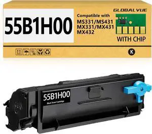 Ennovor 55B1H00 Toner Cartridges 1 Pack (with Chip) Compatible with Lexmark 55B1H00 55B1000 Toner Cartridges for MS331, MS431, MX331, MX431, MX432 Laser Printer [15,000 Pages]