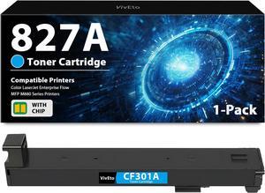 Ennovor 827A Cyan Toner Cartridge High Yield Replacement for HP 827A CF301A Toner Cartridge for Color Laser Enterprise Flow MFP M880 M880z M880z+ M880z+NFC Printers, 1 Pack 827A Cartridge 33,500 Pages