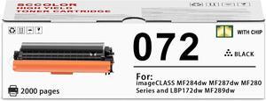 Ennovor 072 Black Toner Cartridge Replacement for Canon 072 Toner Cartridge use imageclass MF284dw MF287dw MF289dw LBP170 Printer