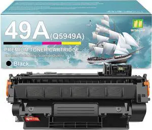 Ennovor 49A Toner Cartridge Compatible for HP 49A Q5949A Black Toner Replacement Cartridges, High Yield with Chip, Work for HP Laserjet 1320 1320n 1320nw 1320t 1320tn Printers, 1 Pack