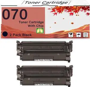 Ennovor Remanufacturedd 070 CRG-070 CRG070 Black Toner Cartridge Works for LBP243dw LBP246dw LBP247dw MF461dw MF462dw MF463dw MF465dw Printers (2-Pack)