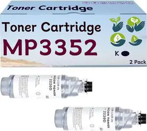 Ennovor MP3352 Toner Cartridge Compatible for Ricoh MP3352 888169 Toner Cartridges Work for Ricoh Aficio MP3352 MP2852 MP2352SP MP2852SP MP3352SP Printers 2 Pack