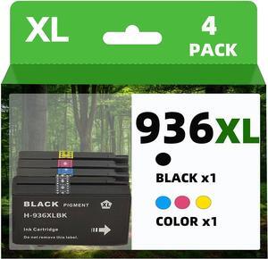 Ennovor 936XL 936 Compatible Ink Cartridge Replacement for HP 936e for HP Officejet Pro 9110b 9122e 9125e 9128e 9130b 9135e 9730e Printer,Black+Color